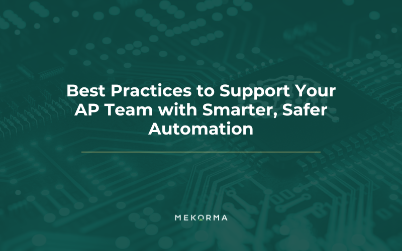 Best Practices for AP Automation